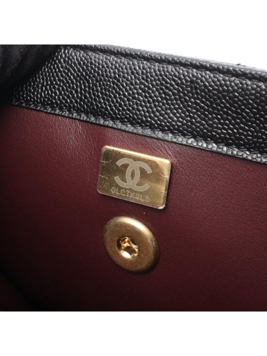 Chanel Backpack Quilted Black Caviar Leather Square Chain main image 5